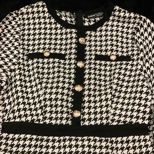 SHEIN houndstooth dress